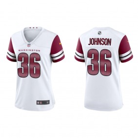 Danny Johnson Women's Washington Commanders White Game Jersey