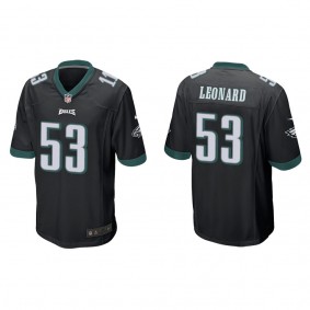 Men's Philadelphia Eagles Darius Leonard Black Game Jersey