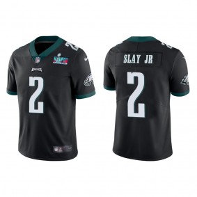 Darius Slay Jr Men's Philadelphia Eagles Super Bowl LVII Black Vapor Limited Jersey