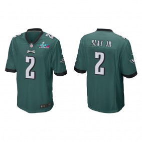 Darius Slay Jr Men's Philadelphia Eagles Super Bowl LVII Midnight Green Game Jersey