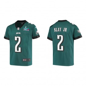 Darius Slay Jr Youth Philadelphia Eagles Super Bowl LVII Midnight Green Game Jersey