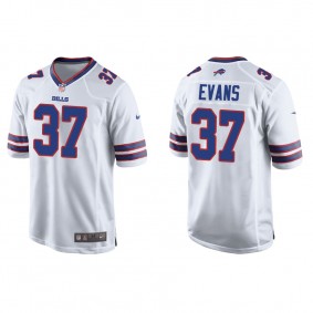 Men's Buffalo Bills Darrynton Evans White Game Jersey