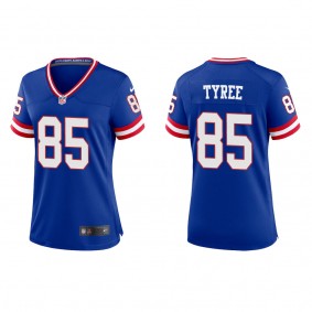 David Tyree Women's Giants SRoyal Classic Game Jersey