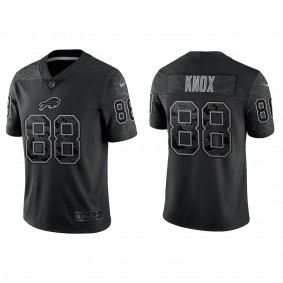 Dawson Knox Buffalo Bills Black Reflective Limited Jersey