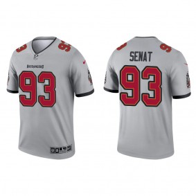 Men's Tampa Bay Buccaneers Deadrin Senat Gray Inverted Legend Jersey