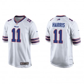 Men's Deonte Harris Buffalo Bills White Game Jersey