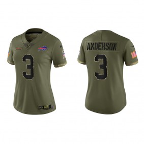 Derek Anderson Women's Buffalo Bills Olive 2022 Salute To Service Limited Jersey