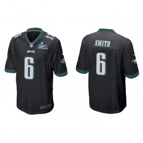 DeVonta Smith Men's Philadelphia Eagles Super Bowl LVII Black Game Jersey