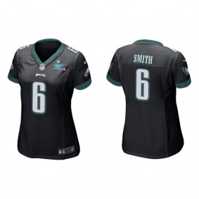 DeVonta Smith Women's Philadelphia Eagles Super Bowl LVII Black Game Jersey