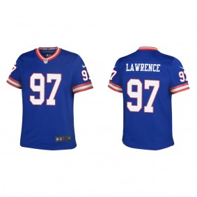 Dexter Lawrence Youth Giants Royal Classic Game Jersey