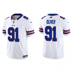 Men's Buffalo Bills Ed Oliver White Vapor F.U.S.E. Limited Jersey