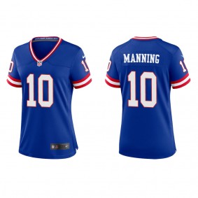 Eli Manning Women's Giants SRoyal Classic Game Jersey