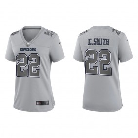 Emmitt Smith Women's Dallas Cowboys Gray Atmosphere Fashion Game Jersey