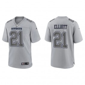 Ezekiel Elliott Dallas Cowboys Gray Atmosphere Fashion Game Jersey