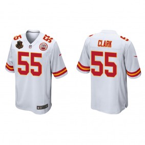 Men's Kansas City Chiefs Frank Clark White 50th Anniversary Of Operation Linebacker Jersey