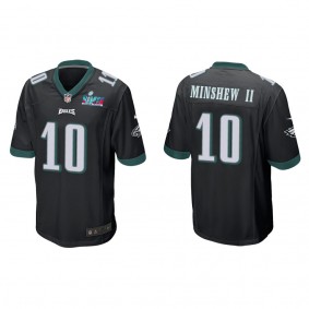 Gardner Minshew II Men's Philadelphia Eagles Super Bowl LVII Black Game Jersey