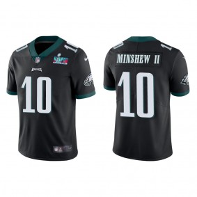 Gardner Minshew II Men's Philadelphia Eagles Super Bowl LVII Black Vapor Limited Jersey