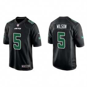 Jersey New York Jets Garrett Wilson Men's Fashion Game Black