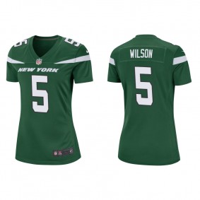 Women's New York Jets Garrett Wilson Green Game Jersey