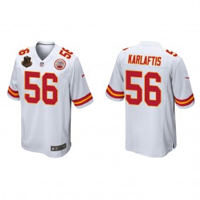 Men's Kansas City Chiefs George Karlaftis White 50th Anniversary Of Operation Linebacker Jersey