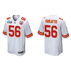 George Karlaftis Men's Kansas City Chiefs Super Bowl LVII White Game Jersey