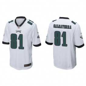 Men's Philadelphia Eagles Grant Calcaterra White Game Jersey