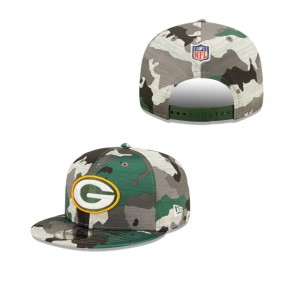 Green Bay Packers Camo 2022 NFL Training Camp Official 9FIFTY Snapback Adjustable Hat