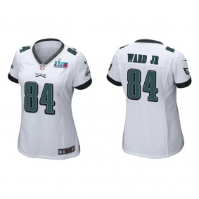 Greg Ward Jr. Women's Philadelphia Eagles Super Bowl LVII White Game Jersey