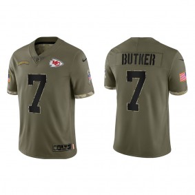 Harrison Butker Kansas City Chiefs Olive 2022 Salute To Service Limited Jersey