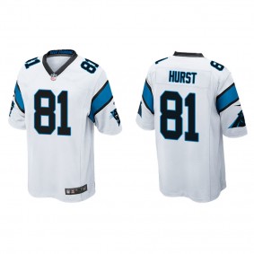 Men's Hayden Hurst Carolina Panthers White Game Jersey