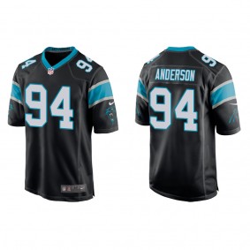 Men's Carolina Panthers Henry Anderson Black Game Jersey