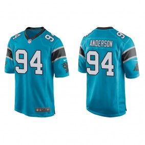 Men's Carolina Panthers Henry Anderson Blue Game Jersey