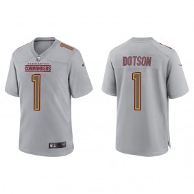 Jahan Dotson Washington Commanders Gray Atmosphere Fashion Game Jersey