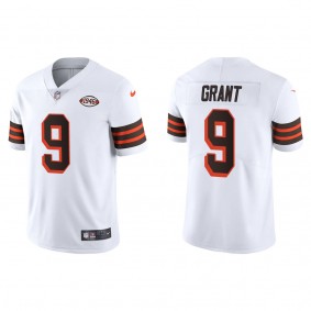 Men's Cleveland Browns Jakeem Grant White 1946 Collection Limited Jersey