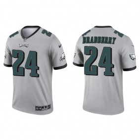 Men's Philadelphia Eagles James Bradberry Silver Inverted Legend Jersey