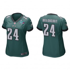 James Bradberry Women's Philadelphia Eagles Super Bowl LVII Green Game Jersey