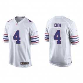 Men's James Cook Buffalo Bills White Alternate Game Jersey