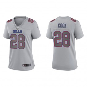 James Cook Women's Buffalo Bills Gray Atmosphere Fashion Game Jersey