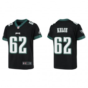 Youth Jason Kelce Philadelphia Eagles Black Game Jersey