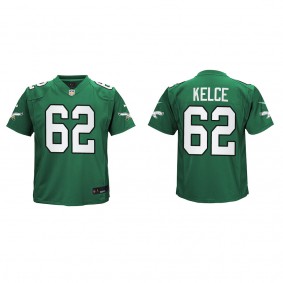 Jason Kelce Youth Philadelphia Eagles Kelly Green Alternate Game Jersey