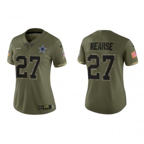 Jayron Kearse Women's Dallas Cowboys Olive 2022 Salute To Service Limited Jersey