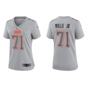 Jedrick Wills Women's Cleveland Browns Gray Atmosphere Fashion Game Jersey