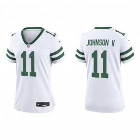 Jermaine Johnson II Women's New York Jets White Legacy Game Jersey