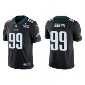 Jerome Brown Men's Philadelphia Eagles Super Bowl LVII Black Vapor Limited Jersey