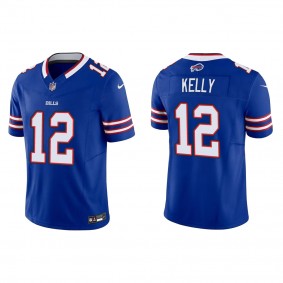 Men's Buffalo Bills Jim Kelly Royal Vapor F.U.S.E. Limited Jersey