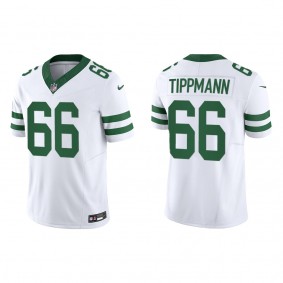 Joe Tippmann Men's New York Jets White Legacy Vapor F.U.S.E. Limited Jersey