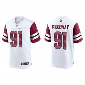 Men's Washington Commanders John Ridgeway White Game Jersey