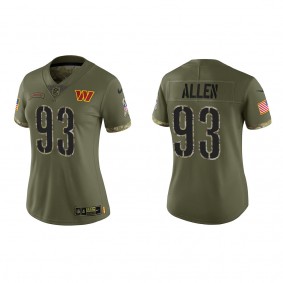 Jonathan Allen Women's Washington Commanders Olive 2022 Salute To Service Limited Jersey