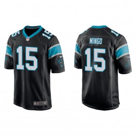 Men's Carolina Panthers Jonathan Mingo Black 2023 NFL Draft Game Jersey