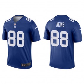 Men's New York Giants Jordan Akins Royal Legend Jersey